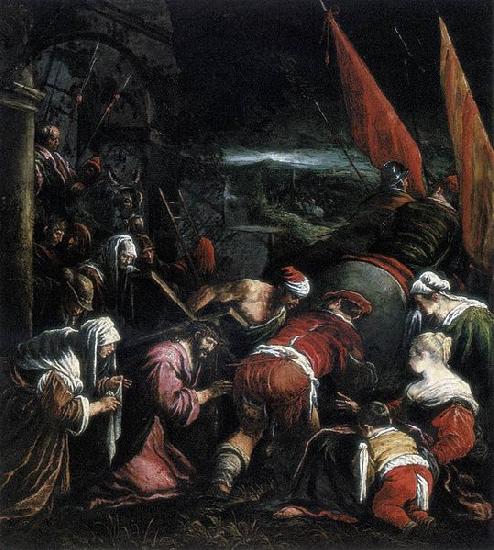 Follower of Jacopo da Ponte The Road to Calvary oil painting image